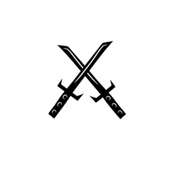 crossed swords logo icon