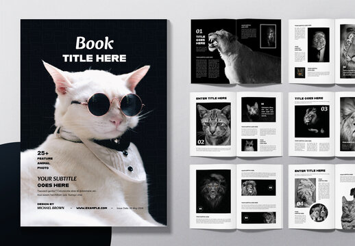 Animal Photo Magazine Layout