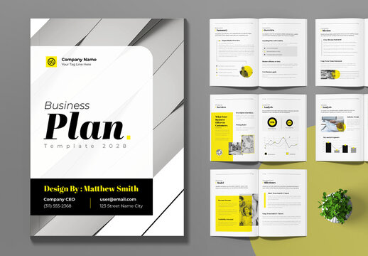 Creative Business Plan Template Layout