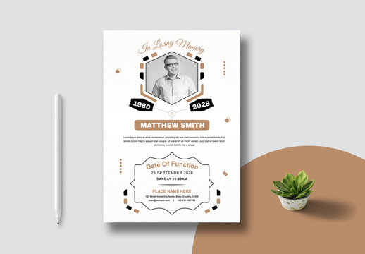 Funeral Programs Template Layout
