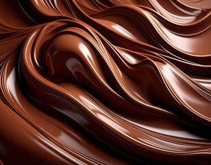 Smooth chocolate flows beautifully, creating intricate patterns that inspire culinary artistry.