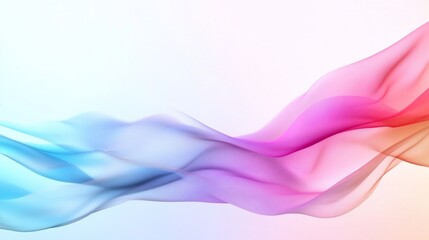 Naklejka premium Abstract colorful flowing smoke with gradients and light backdrop
