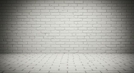 White Brick Wall Background Texture