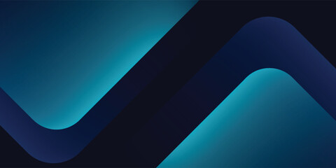 Blue abstract gradient shapes background. Vector illustration
