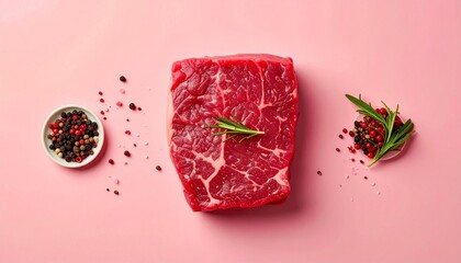 Fototapeta premium raw beef steak