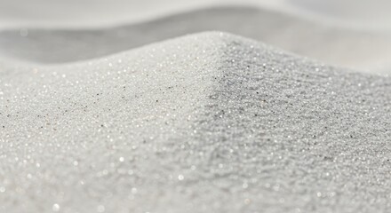 Textured White Sand Close-Up