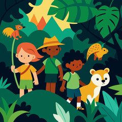 children in the woods