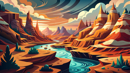 Surrounded by layered canyons and earthy tones, these surreal formations evoke a prehistoric atmosphere, echoing the deep natural history of Alberta's iconic landscape.

