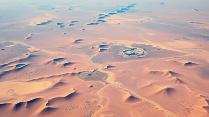 abstract landscape of the deserts of Africa from the air emulating the shapes and colors of scenery after the bomb, Genre: Abstract Naturalism, from the abstract to the figurative