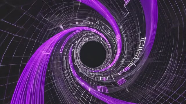 3D Futuristic abstract background motion video