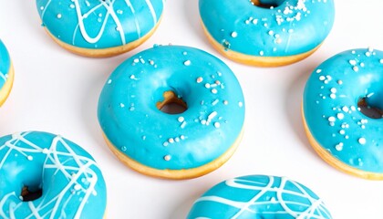 Fototapeta premium beignet bleu clair