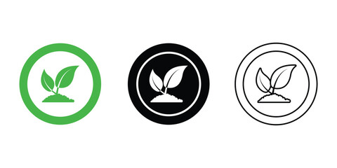 organic Plant based stamps labels badges vector set. vector stamps for product labels isolated on white background.