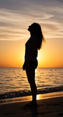 Fototapeta premium Golden Hour Silhouette