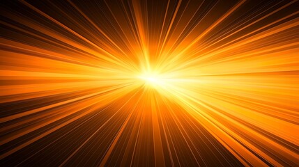 Obraz premium Radiant burst of orange light