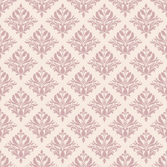 Elegant Damask Seamless Pattern. Vector design for Wallpaper, Fabric, Branding, Packaging, Invitations, Wedding, Home Decor Design