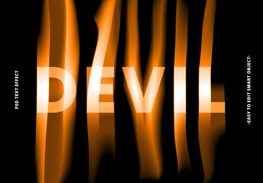 Burning Fire Text Effect