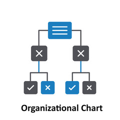 Organizational chart Vector icon which can easily modify or edit