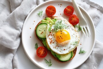 Avocado Toast with Fried Egg: A Vibrant, Fresh Culinary Delight