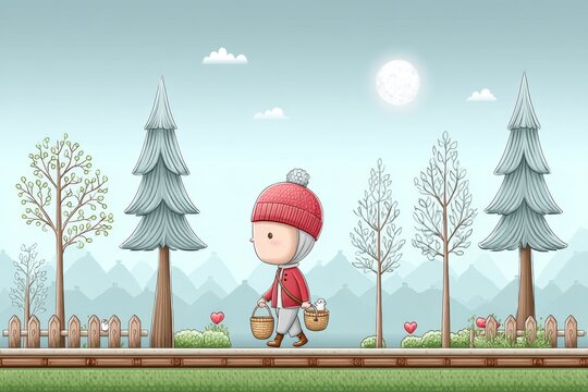 A pixel art mini-game character gaining hearts after collecting fresh air for their pixel lungs