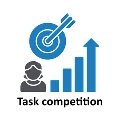 Task competition Vector icon which can easily modify or edit