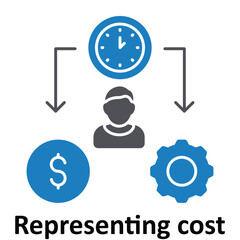 Obraz premium Representing cost Vector icon which can easily modify or edit