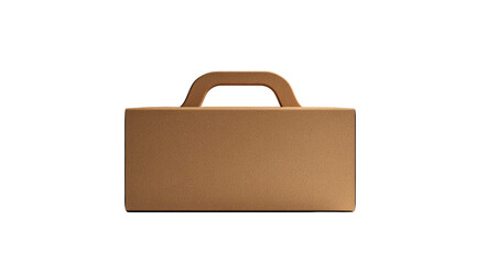 Beige cardboard briefcase