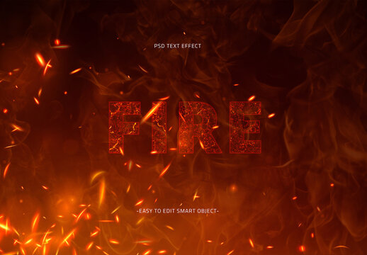 Burning Flame Text Effect