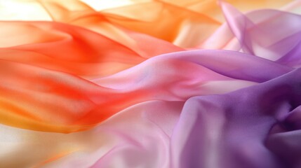 Obraz premium Soft, flowing, vibrant fabric