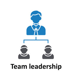 Team leadership Vector icon which can easily modify or edit