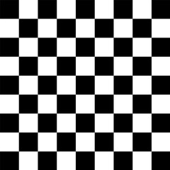 Fototapeta premium Black and white checkerboard pattern. Seamless vector pattern suitable for fashion, home wares and branding