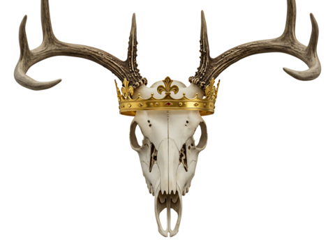 黄金王冠鹿の頭骨