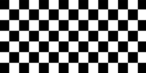 Fototapeta premium Check board background. Black and White checkered. flag for racing. vector flat illustration.