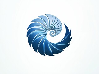 Blue Spiral Design