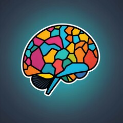 human brain vector illustration