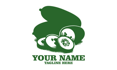 Photorealistic pickles bright green gherkins vector illustration and white background, Photorealistic pickles bright green gherkins vector logo icon