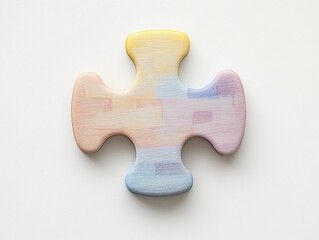 Obraz premium Pastel Jigsaw Piece