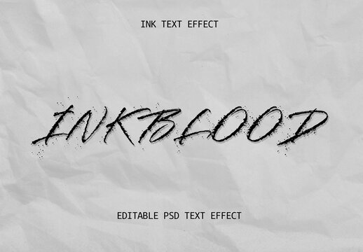 Ink Text Effect