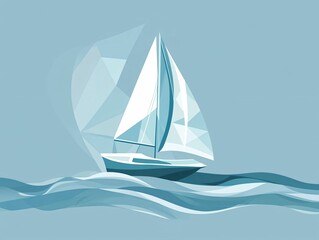 Sailing Abstract