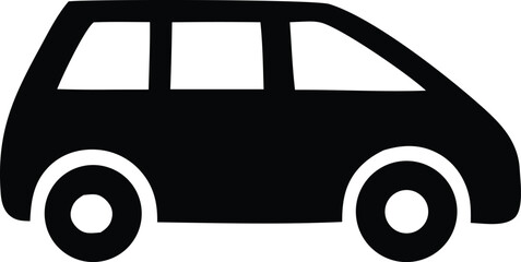 Vector cartoon auto illustration of a transport vehicle icon design