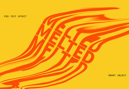 Liquid Melting Text Effect