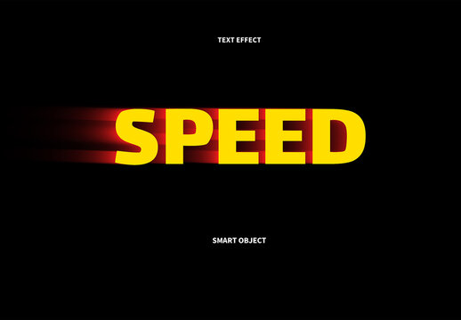 Fast Motion Speed Text Effect Template