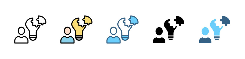 PERCEPTION icons with various styles and colors