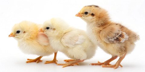 Fototapeta premium baby chicks white background with high quality resolution images 