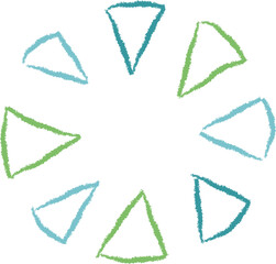 Circular Triangles Pattern