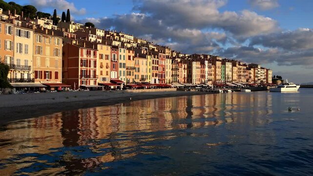 Menton, a colorful medieval town, is situated on the Riviera, by the Mediterranean sea, in France