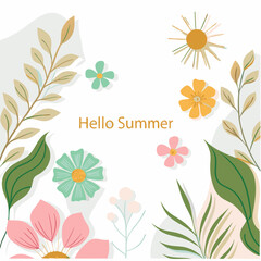 Abstract Summer Wavy Shapes in Yellow & Violet EPS Design

