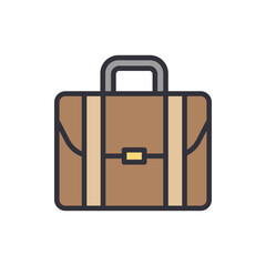 Stylized Briefcase Illustration For Business And Professional Use