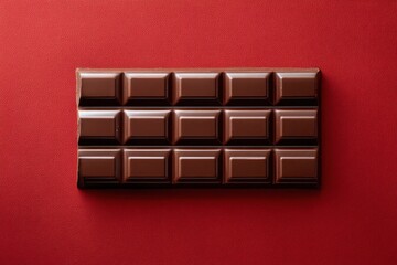 Dark Chocolate Bar: Rich, Smooth, Minimalist Still Life