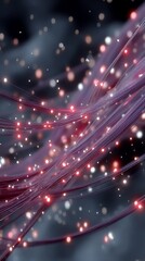 Illuminated strands dance in a bokeh dreamscape