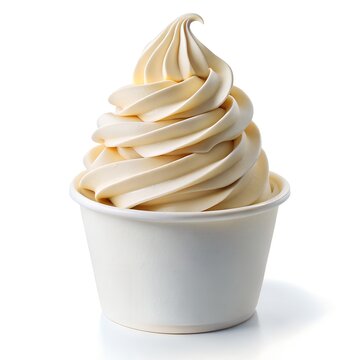 Soft Serve Ice Cream Swirl Cup Photo